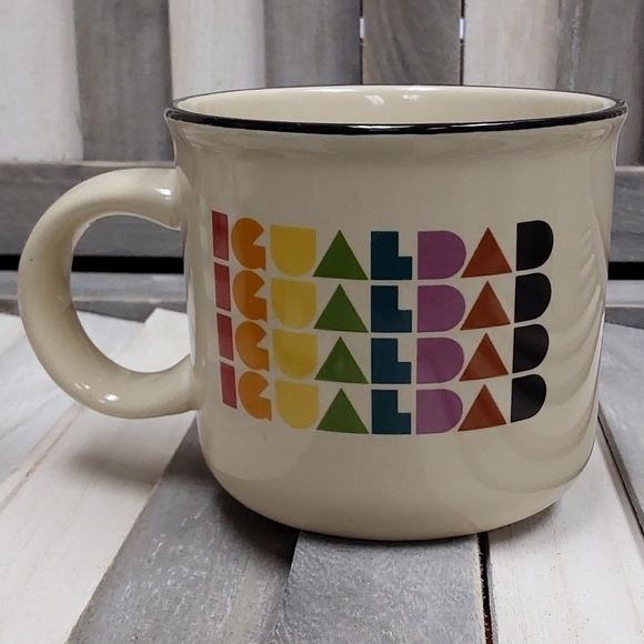 BOGO - 15oz Camper Mug Igualdad Off White - Pride - Picture 2 of 3